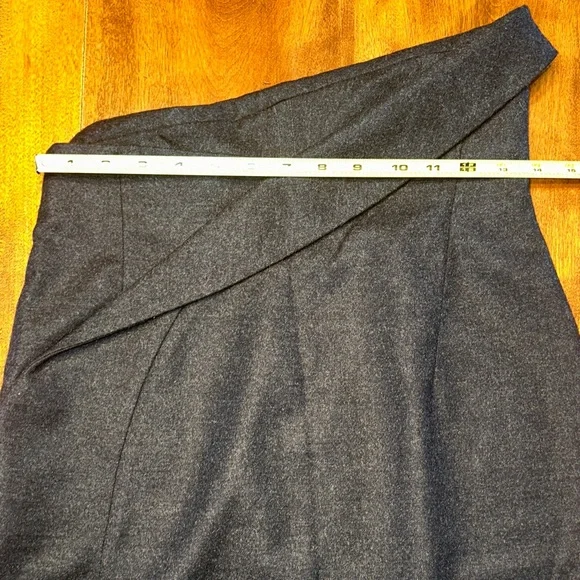 Jil Sander Asymmetrical Charcoal Skirt - Picture 7 of 9